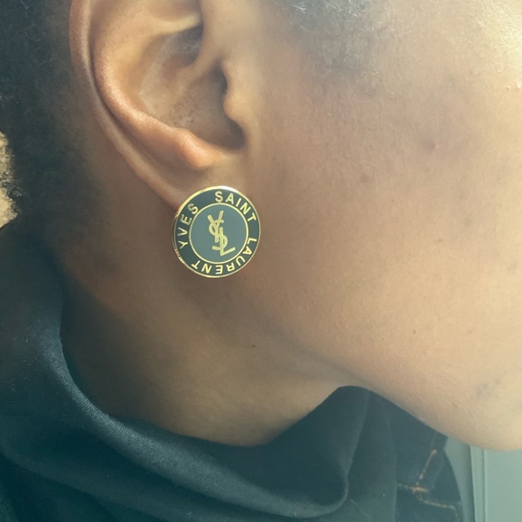 Yves Saint Laurent Jewelry - Large Ysl Button Earring